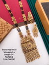 Brass High Designer Gold Long Mangalsutra Set 5 Wholesale Online
